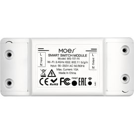 Módulo Interruptor Inteligente Moes MS-101-N Wi-Fi 2200W - Branco